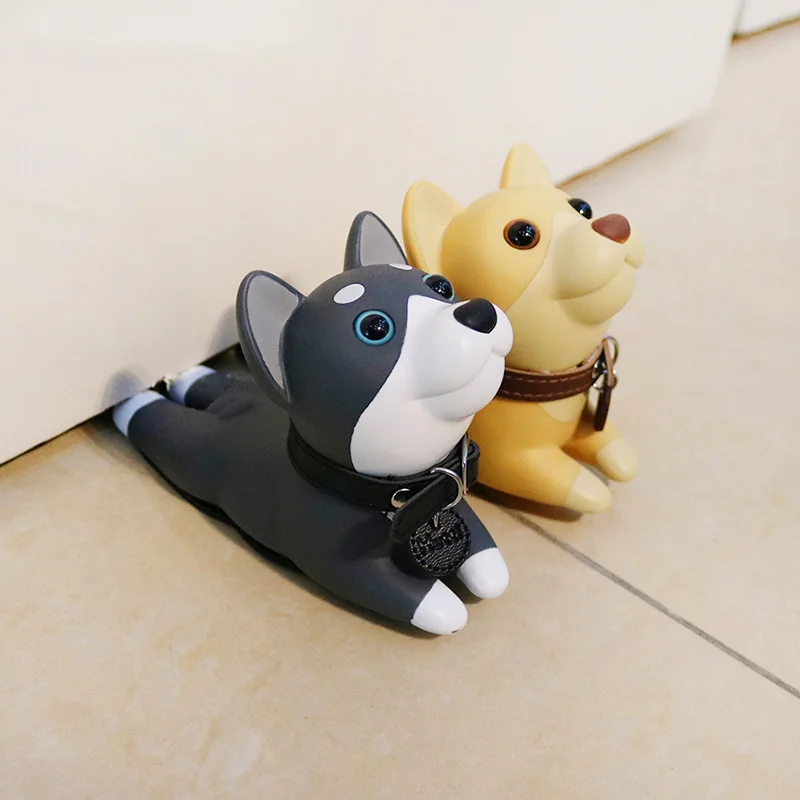 

Cute Dog Cat Door Stopper Doorstop Door Wedge Cartoon Puppy Doors Stop Strong Grip Slip Resistant Door Hardware RE