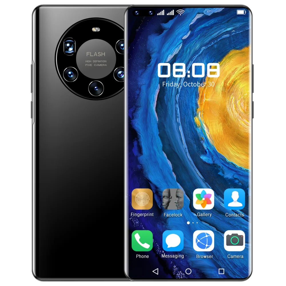 

Global Version Smartphone Mate 40 Pro+ Celular 6G 128GB Android Smart phone 5000mAh 7.2 Inch Screen Mobile Phone Smartphone