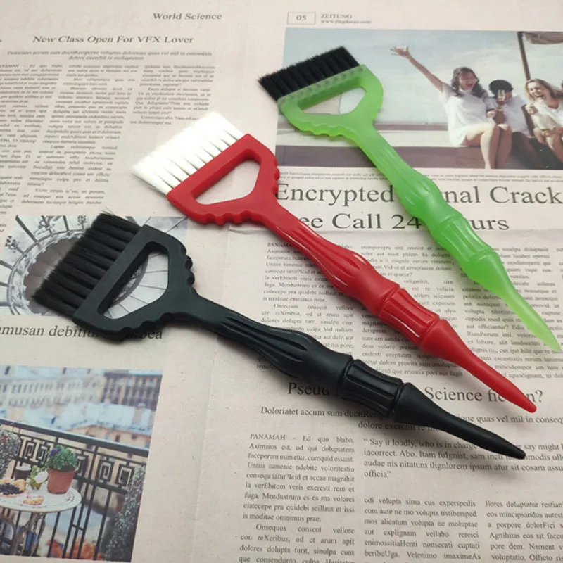 Щетка для окрашивания волос большая трехцветная хорошего качества | Красота и