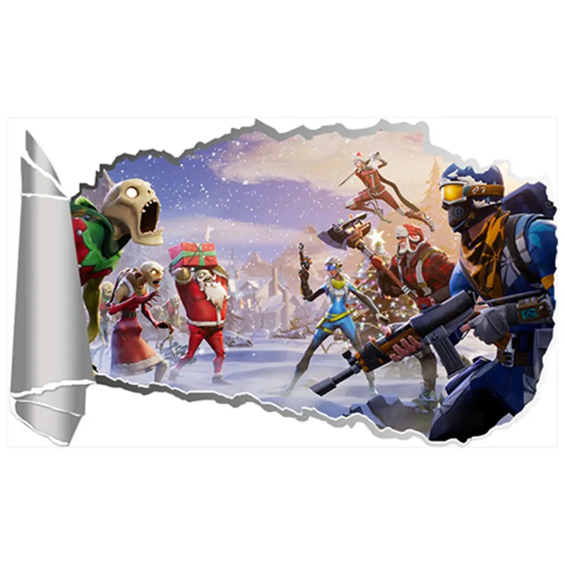 Защита Земли мультфильм игры плакат 3d сломанной виниловые настенные наклейки