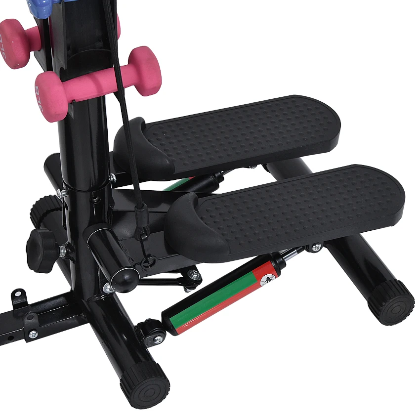 4 функции в 1 шаговый тренажер с поручнем поворот талии Тонкий тело тянуть гантели