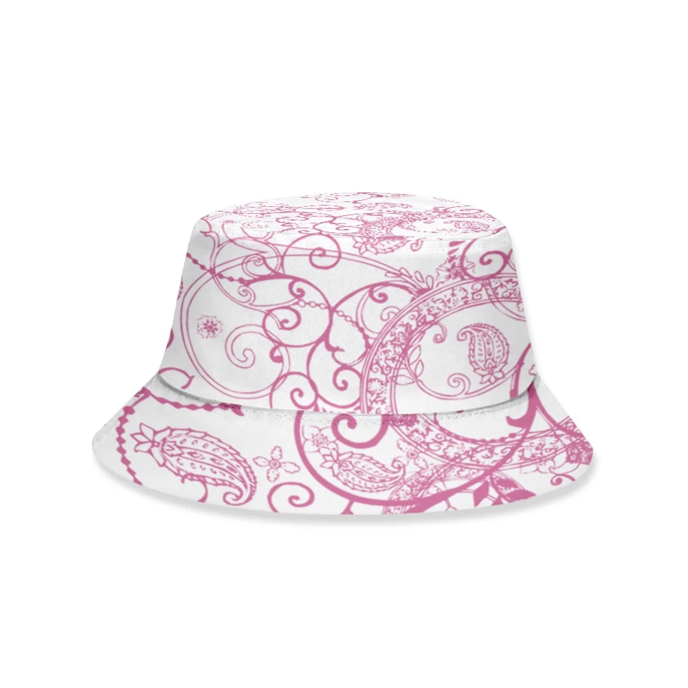

Unisex Adults Kids 3D Paisley Cashew Print Summer Outdoor Sun Hat Bucket Cap UV Protection chapeau femme 2020
