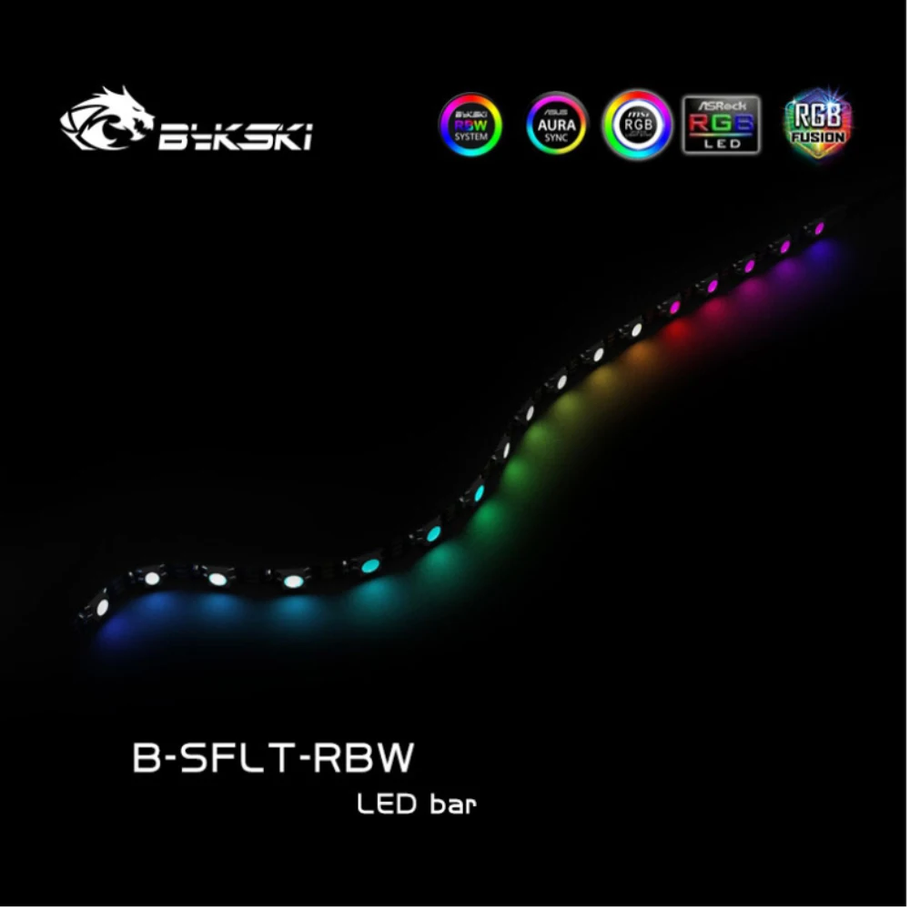 Мягкая Светодиодная лента Bykski A RGB гибкая световая 116/159/230/283/330/413/500 мм 5 В чехол для