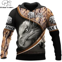 animal beautiful eagle 3d printed autumn men hoodies unisex casual pullover zip hoodie streetwear sudadera hombre dw0503