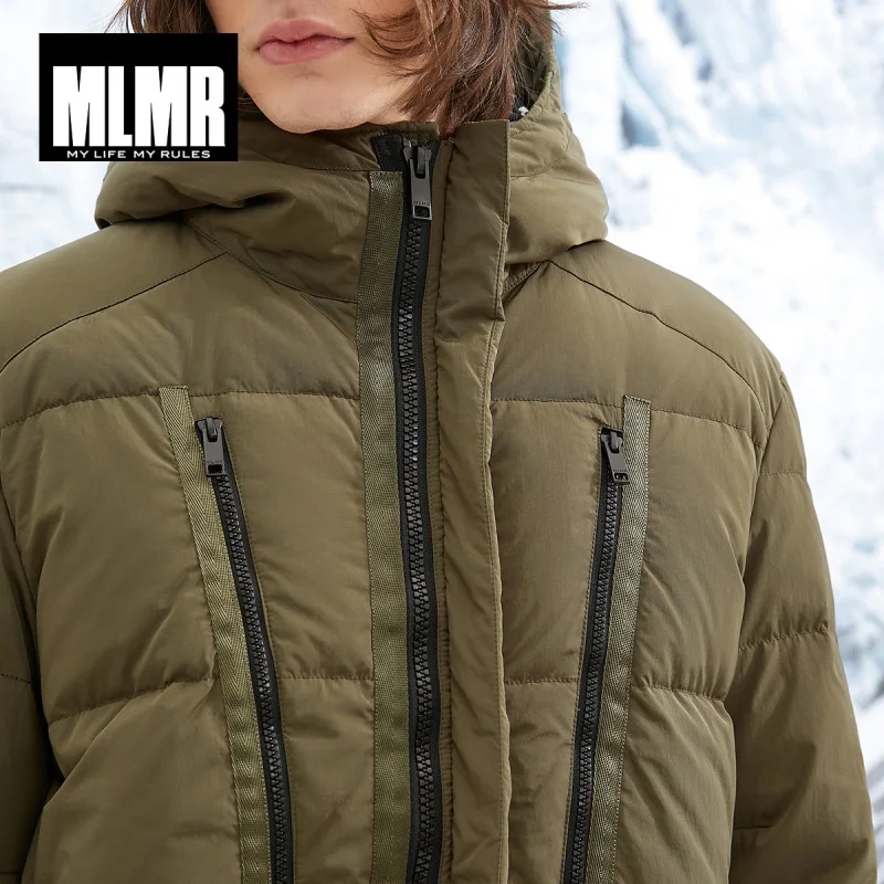 JackJones Для мужчин зимняя куртка средней длины теплая куртка-пуховик 218412523 | Мужская