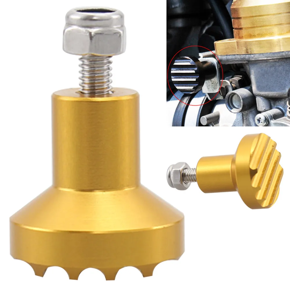 Мотоциклетный алюминиевый Карбюратор с золотым покрытием ручка дроссельной