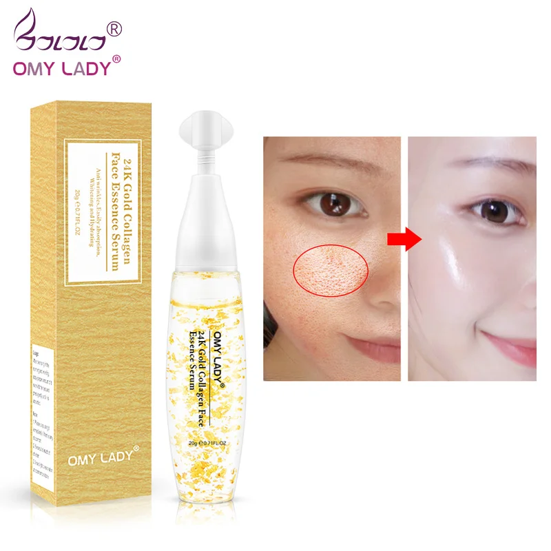 Сыворотка с фольгой для ухода за кожей 24 к золотистая/серебристая|Сыворотка| |