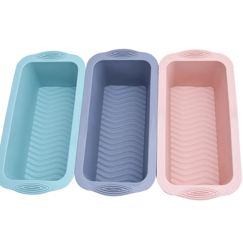 

Rectangular Silicone Mold Household Cake Toast Bread Tray Molds Oven Available Baking Tools Pan For Pastry Bakery Mould