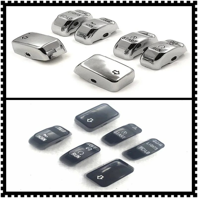

Aftermarket Free shipping Chrome Hand Controls Switch Button Covers For Harley Davidson 2011 Softail model