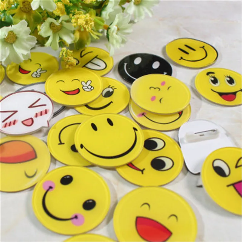 10 шт мультяшный персонаж растение животное улыбающееся лицо акриловые значки