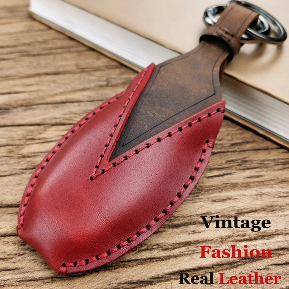 Винтажный чехол-кошелек из натуральной кожи с отделением для ключей и сумочкой