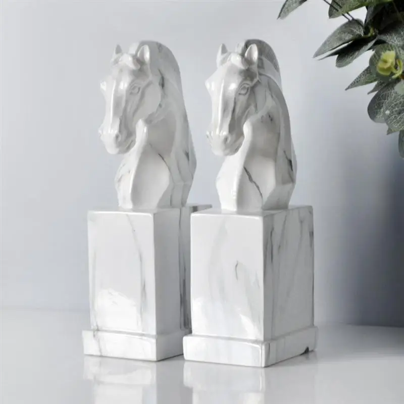 

1 Pair Decorative Novel Nordic Bookends Book Fixators for Housewarming Home Office