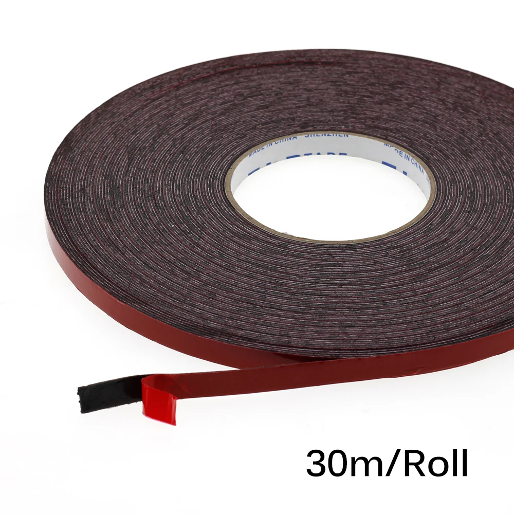 Двусторонняя клейкая лента для светодиодной ленты 30 м/рулон ширина 10