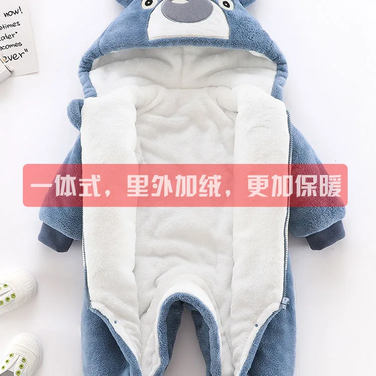 

Baby Romper Clothes Winter Wool Baby Clothes Hooded Newborn Clothes Baby Girls Clothes Boys Jumpsuit Unisex Overalls 0 3 9 Month