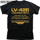 LV426 Terraformers wanted WEYLAND ALIENS PROMETHEUS черная футболка FN9493 мужские футболки Роскошные брендовые Топы хлопковые футболки sbz5269