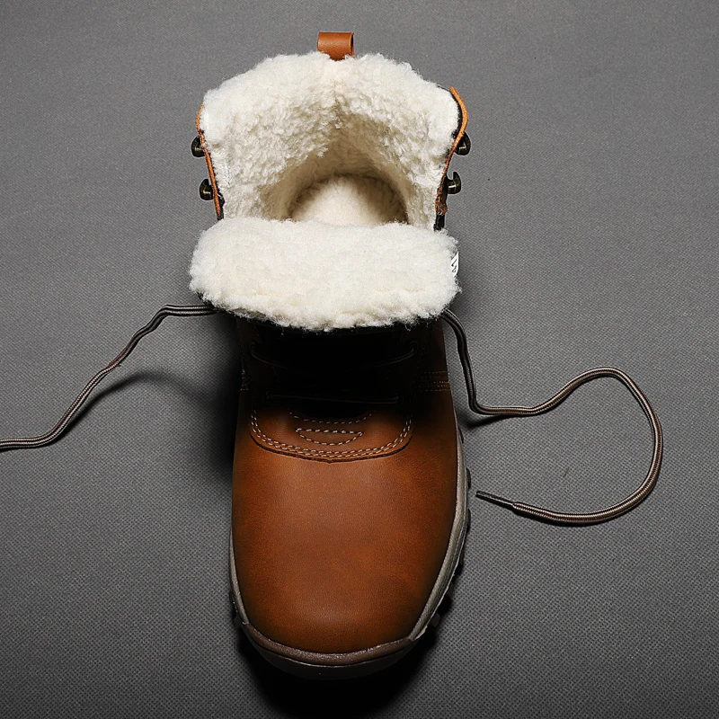 Мужские теплые ботинки ручной работы Marson Черные ботильоны из спилка и