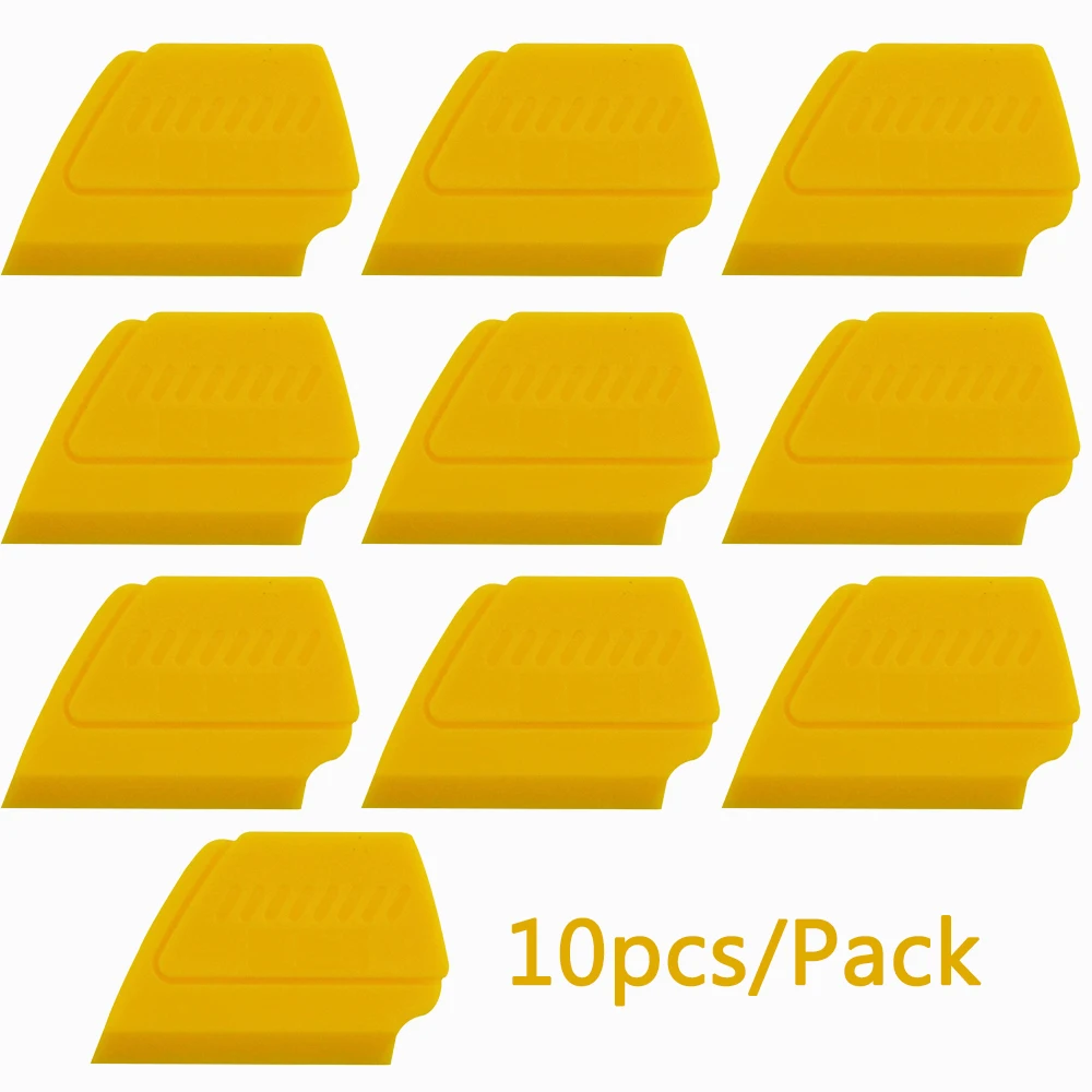 

EHDIS 10 шт., углеволоконная пленка, пластиковый скребок для окна, стекла, очистки воды, скребок, виниловая пленка для автомобиля, инструмент для...