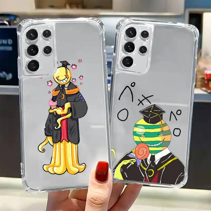 

assassination classroom koro sensei Phone Case Transparent for Samsung A 10 21S 31 50 51 52 12 71 S note 10 20 21 fe plus ultra