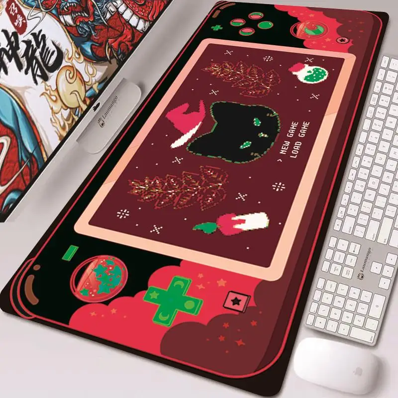 

Kawaii Witch Cat Mouse Pad Anime Cute Girl Gabinete Gamer Computer Desk Mat Keyboard Gaming Accessories Genshin Impact Mousepad