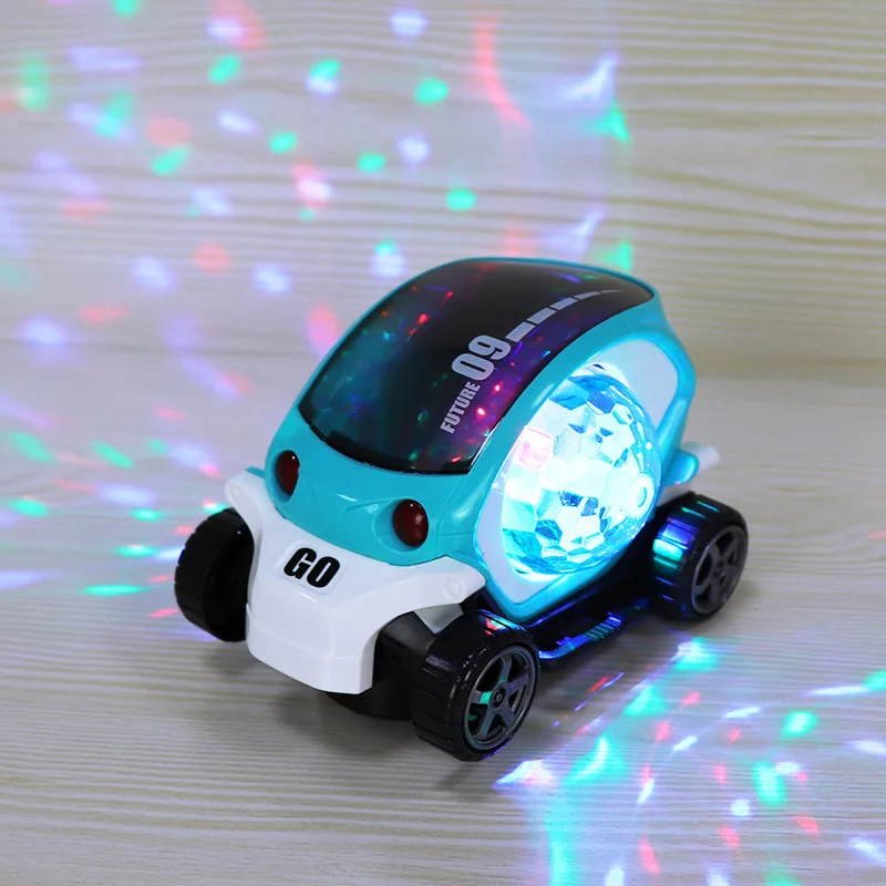 3D крутой музыкальный мультяшный автомобиль игрушечный электрический с колесами