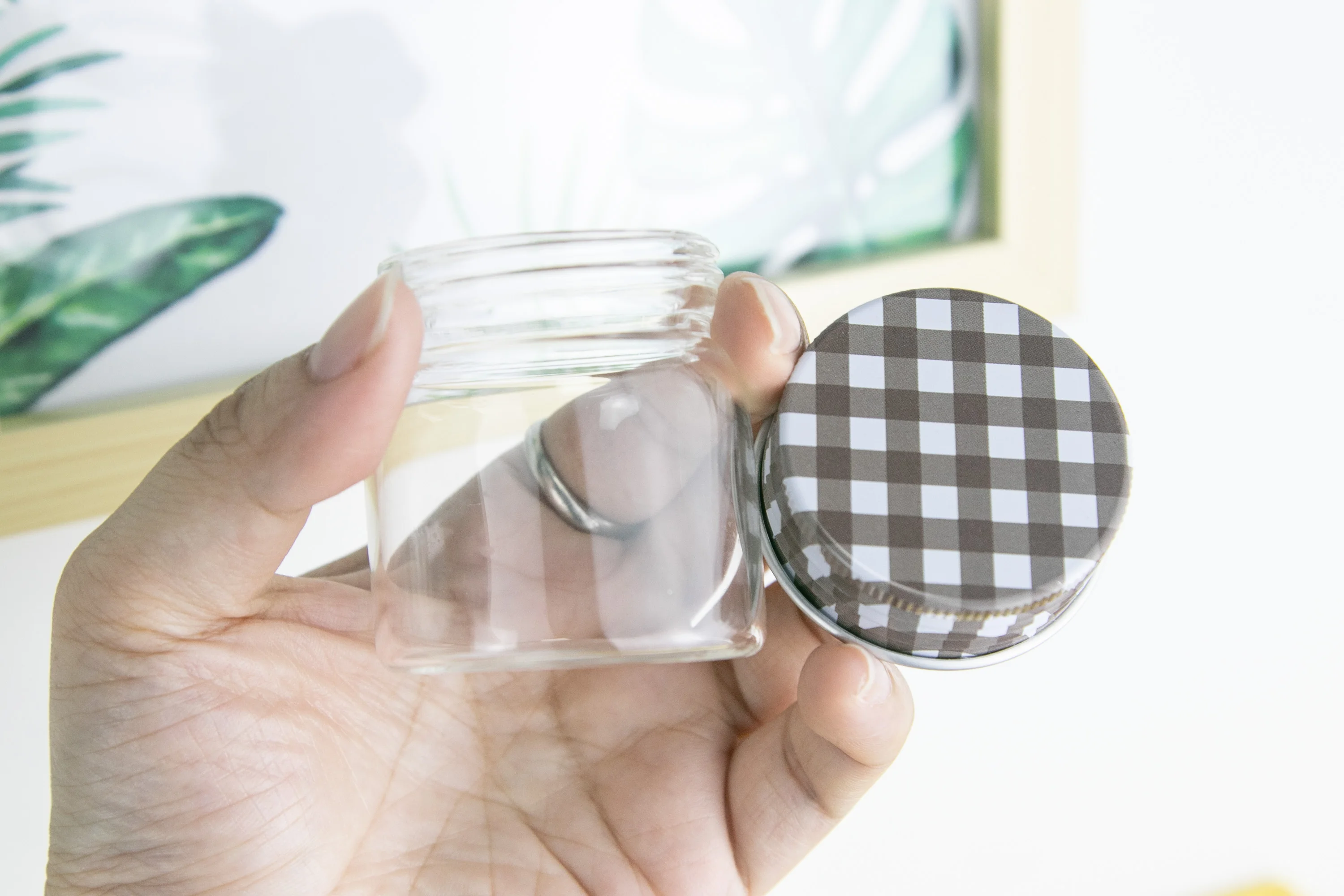 10 шт. 47x50 мм маленькие стеклянные бутылки с серой металлической закручивающейся