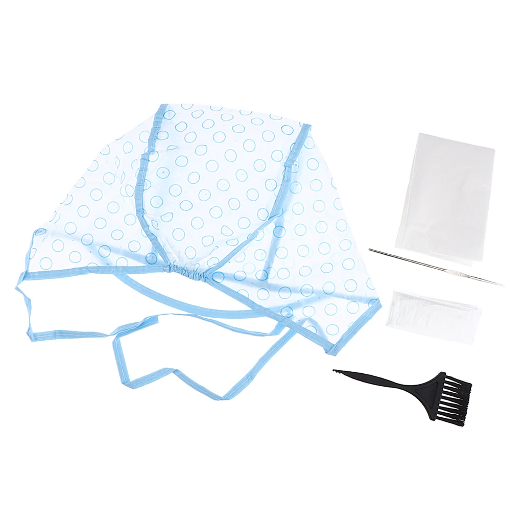 

Набор для окрашивания волос одноразовый, инструменты для тонирования волос, кисть с крючком, шапочка для мелирования перчаток и комплект на...