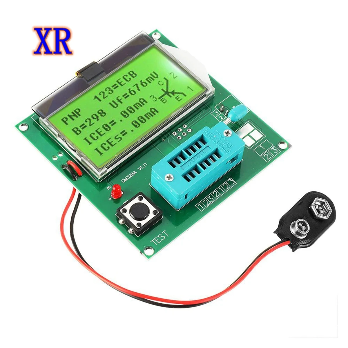 Тестер транзисторов GM328A измеритель емкости и ЭПС LCR RLCPWMESR MOS/PNP/NPN V2PO 1 МГц 2 МГц| |