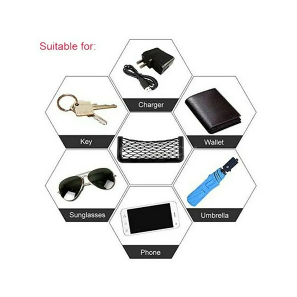 

Elastic Storage Net Mesh Nylon Accessories Car Side Pockets Replacement