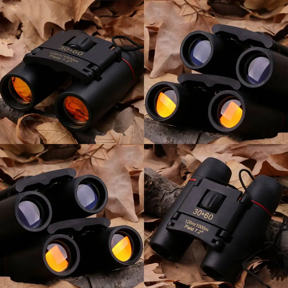 30x60 складной бинокль с низким светильник ночное видение высокой четкости зум