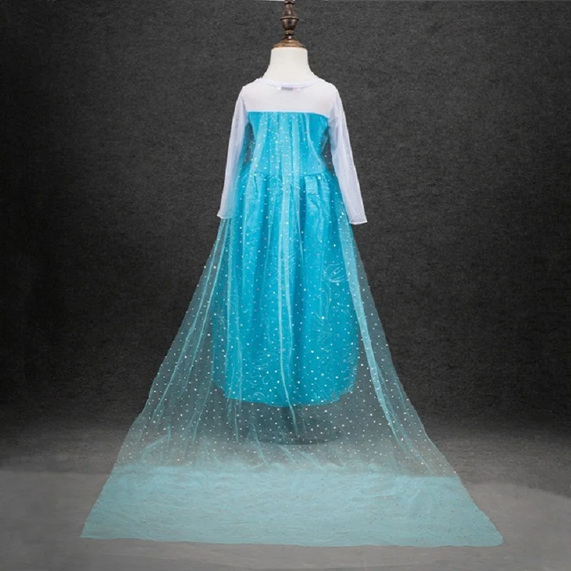 Anna Elsa Dress Girls Princess Costume Snow Queen up Halloween Cosplay Birthday Fancy Party for Children | Детская одежда и обувь