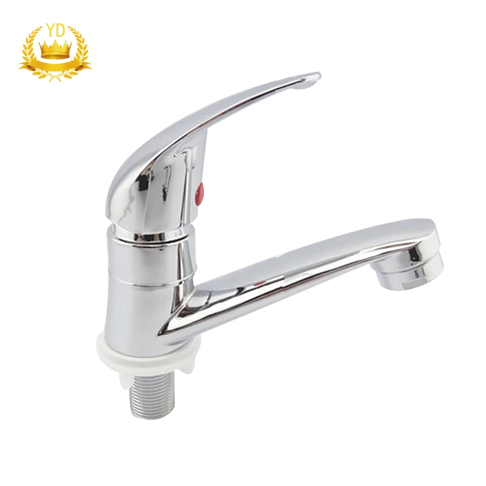 

Хромированный смеситель для раковины в ванной комнате с одной ручкой