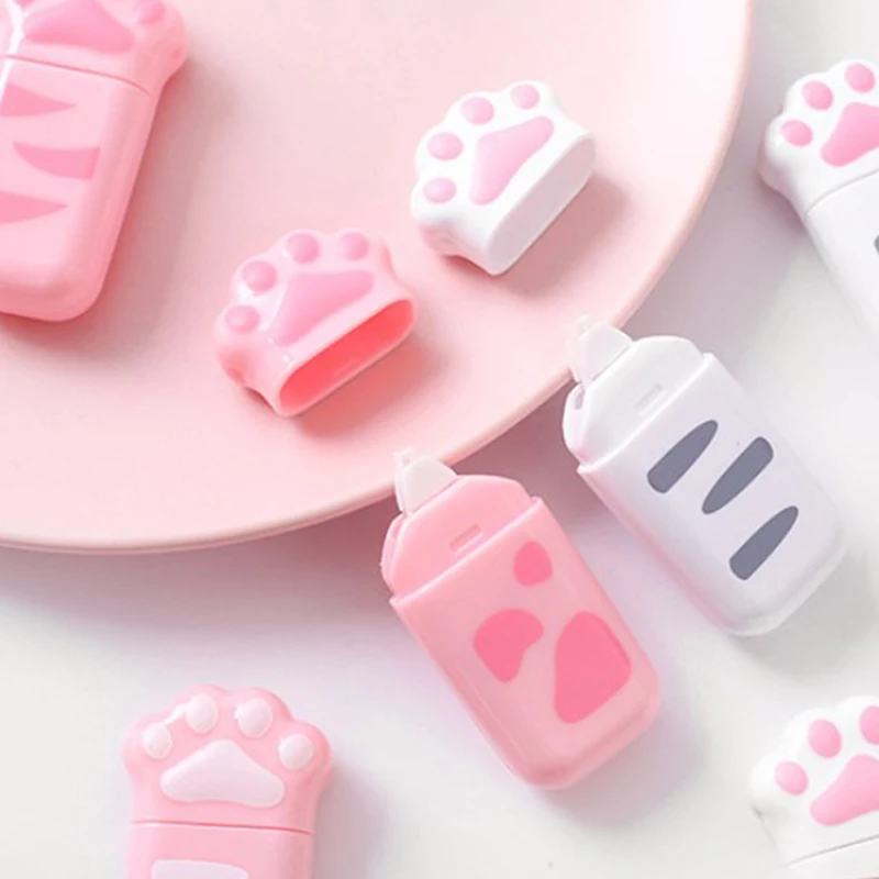 

Cat Claw Portable Correction Tape Kawaii White Out Corrector Gift Stationery Student Prize School Office Supply