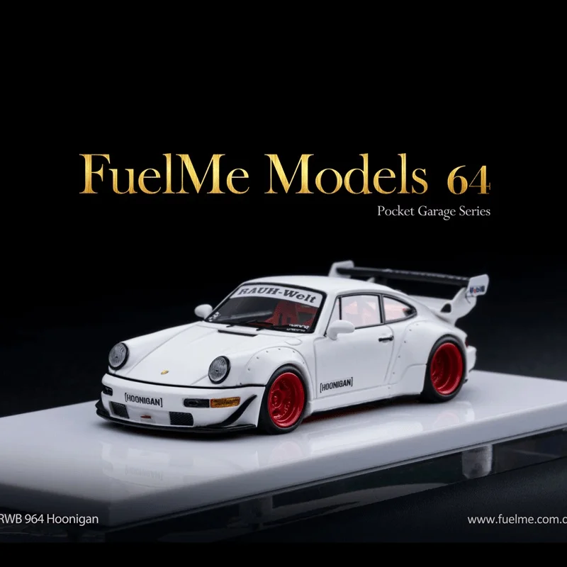 

FuelMe 1:64 Porsche 911 Wide Body Hoonigan RWB 964 Resin Car Model Collection Decoration Gift Toy