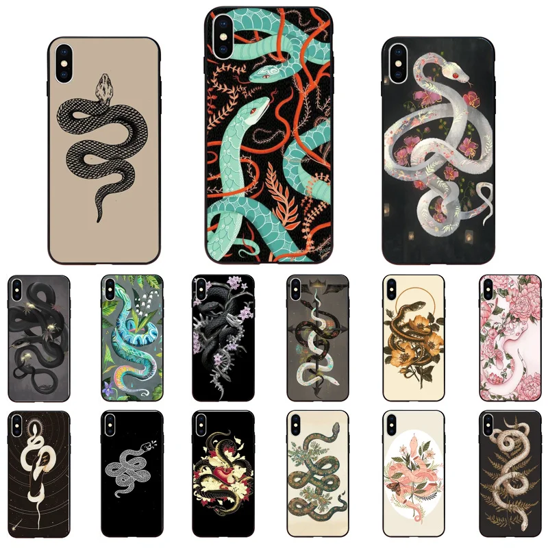 

Animal The Snake Phone Case For iphone 12 11 Pro Max Case For iPhone 11 12 mini XS MAX X XR SE2 8 7 6S Plus Case