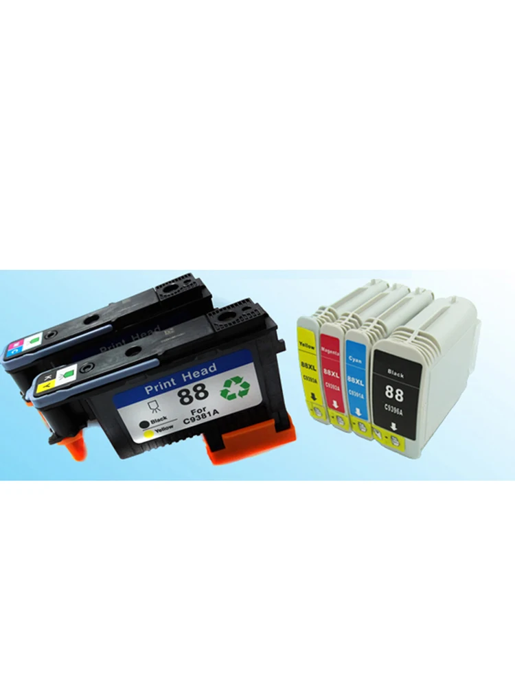 Лучшие продажи совместимый для hp88 печатающая головка (1BY + 1MC) 88 чернильный