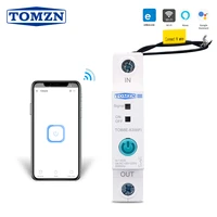 din rail wifi circuit breaker smart switch remote control by ewelink app for smart home 18mm 63a tomzn tob8e 63wifi
