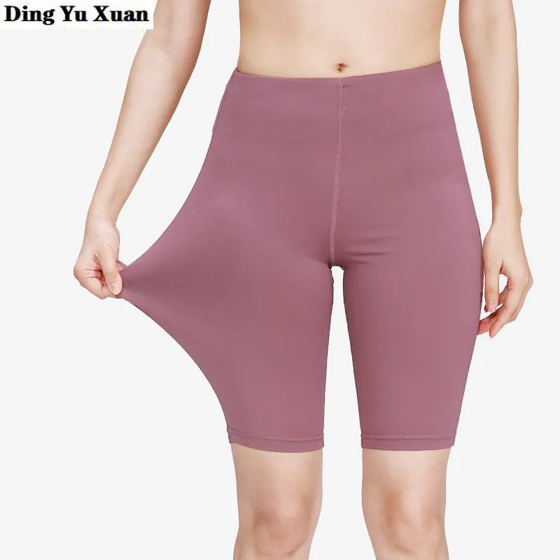 Женские леггинсы для тренировок Короткие штаны фитнеса тренажерного зала черные