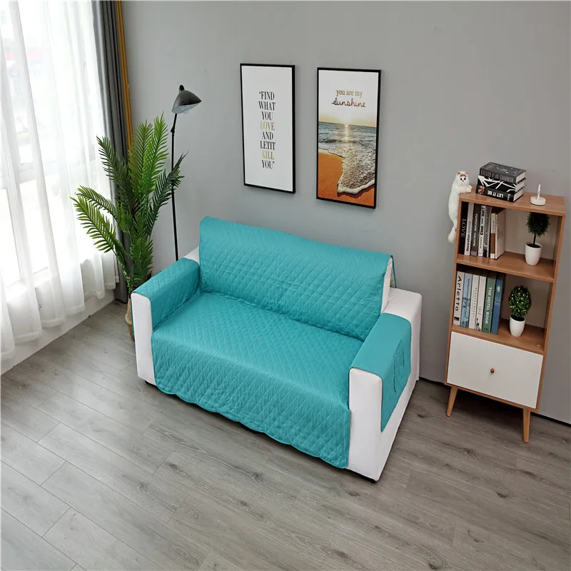 Секционный диван чехол для дивана коврик питомца собаки дети бирюзовая откидная