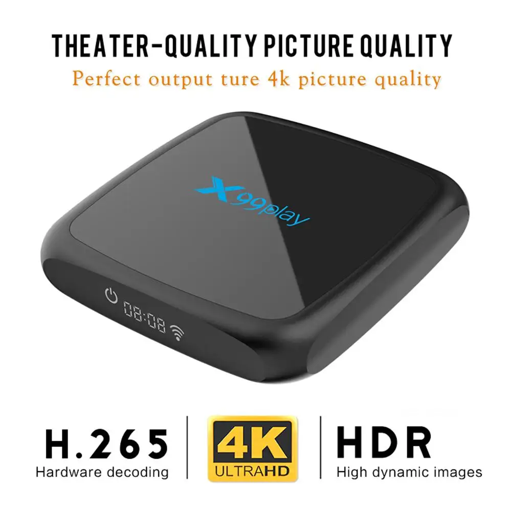 

ТВ-приставка X99 Play, Android 2,4, двойной Wi-Fi, 4 + 32 ГБ