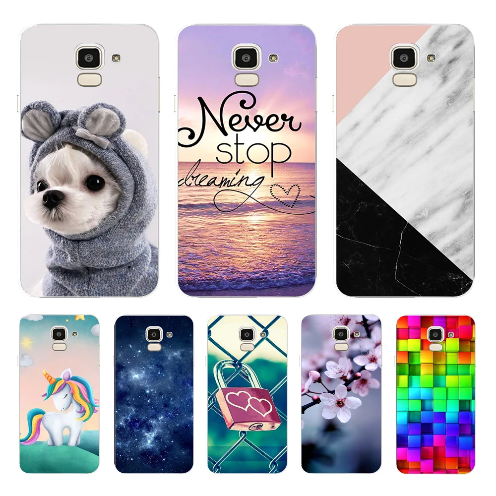 Чехол для Samsung J6 J6 + 2018, мягкий силиконовый чехол из ТПУ для Samsung Galaxy J6Plus 2018 J 6 Plus J610 J610F, противоударные чехлы