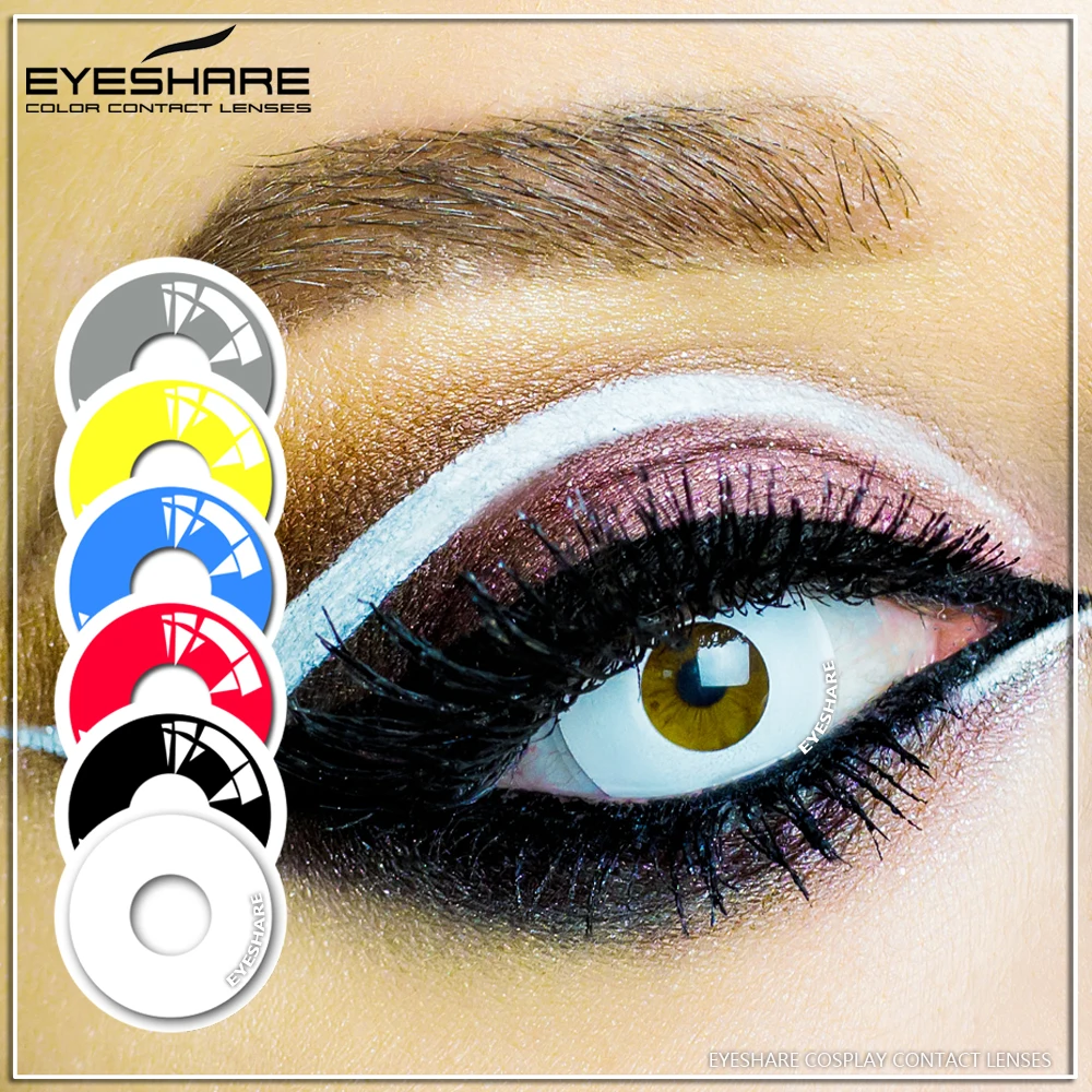 

EYESHARE 2pcs/pair Enlarger Eyes Cosmetic Contact Lenses Color Contacts Cosplay Yearly Use