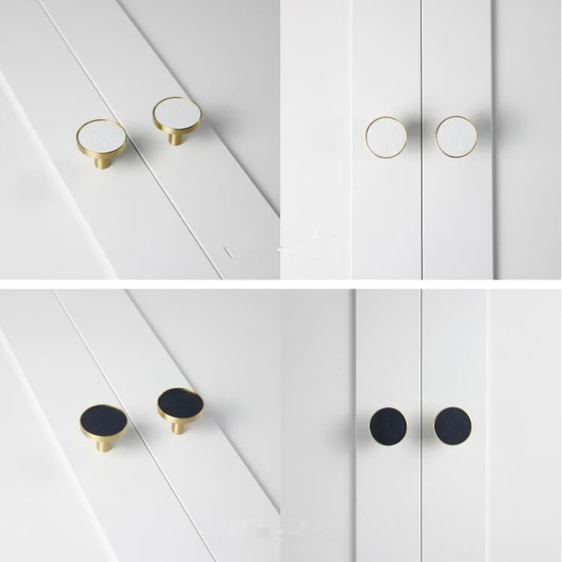 Круглый латунный декоративный кухонный шкаф ручки для выдвижных ящиков и тянет