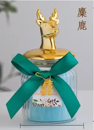 Bow color random Многофункциональные запечатанные банки высокого качества стекло прозрачный пищевой для зёрен контейнер для хранения, банка чайные инструменты предмет интерьера, украшение - Цвет: Bow color random