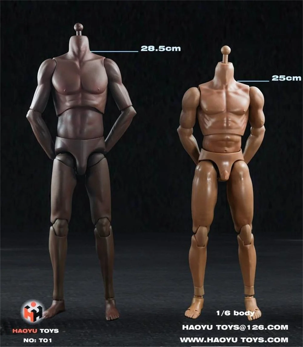 

For Sale 1/6th Black Male Increase Super Flexible Moveable Man Body Doll For Usual 12 inch Body Action