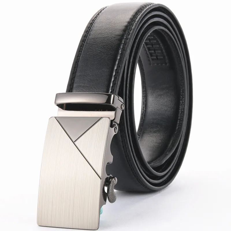 Мужской ремень из натуральной кожи с автоматической пряжкой|genuine leather belt|designer