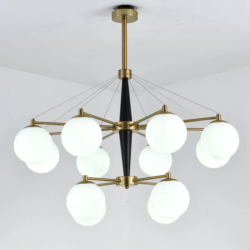 Винтажная люстра скандинавский светильник для гостиной светильники белая