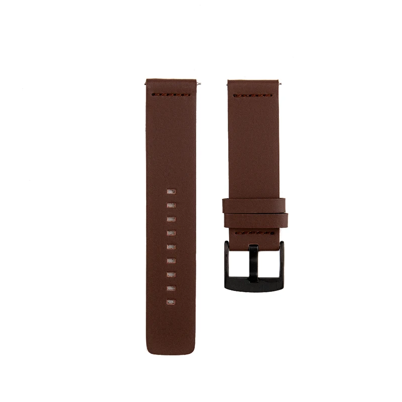 

24mm 18mm 20mm Quick Release Genuine Leather Watch Band for Samsung galaxy watch 3 45mm Gear S3 Strap 46mm 22mm