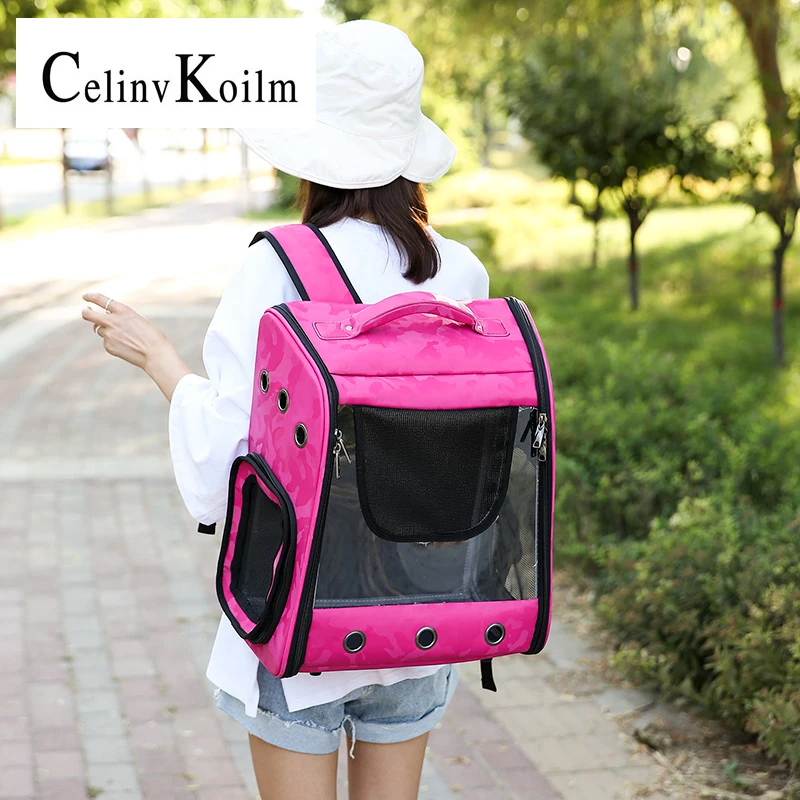 

CELINV KOILM Cat Carrier Bag Breathable Pet Dog Sling Bag Large Capacity Puppy Cat Travel Carry Tote Portable Handbag Backpack