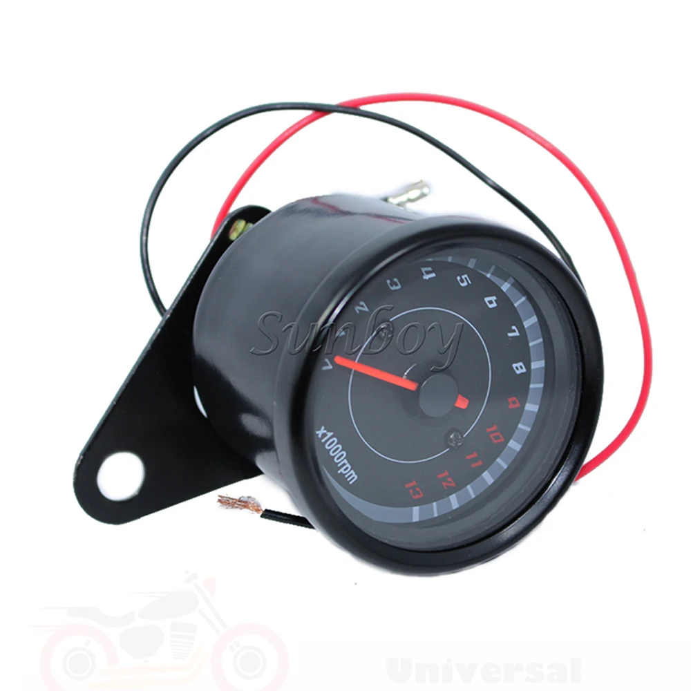 Универсальный Тахометр для мотоцикла и скутера черный 12 В 13000 об/мин Kawasaki ZX6R 636 ZX10R