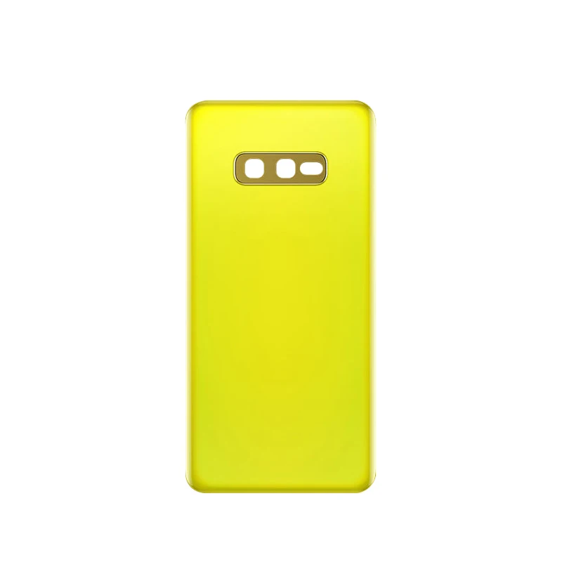 S10e yellow Для SAMSUNG Galaxy s10 s10+ s10e задняя крышка батарейного отсека задняя крышка Мягкий корпус Чехол запасная крышка батарейного отсека - Цвет: S10e yellow